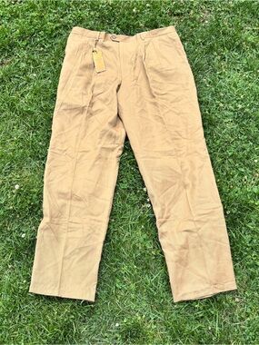Giorgio Baroni Tan Straight-Leg Pants - Neutral Classic